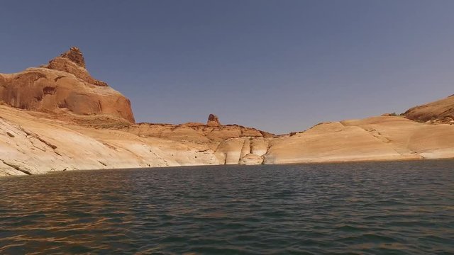 4K Boating footage in Labrynth Canyon, Utah