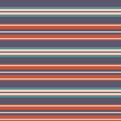 Seamless stripe pattern. Abstract horizontal stripes in purple, red, pink, green for spring and summer t-shirt, long sleeve, or other modern fashion or home textile prints.