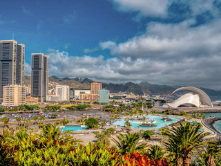 Panorama of Santa Cruz de Tenerife. Canary Island, Tenerife, Spain. © adrian