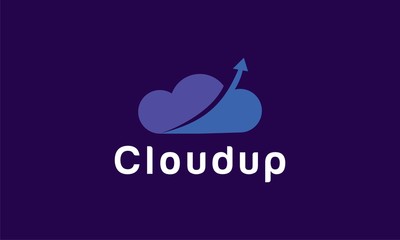 Cloud Technology Logo Design Vector. Digital Network Symbol and icon for Company.