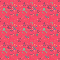 Colored squiggles, illustration, vector on white background © Morphart