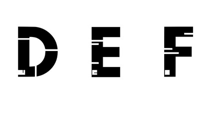 Alphabet DEF