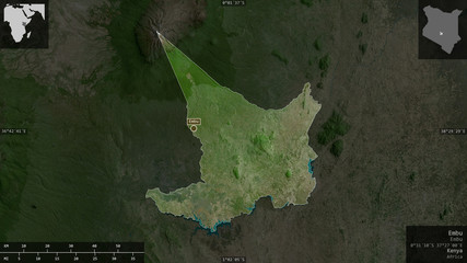 Embu, Kenya - composition. Satellite