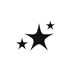 Stars sparkle icon flat vector illustration