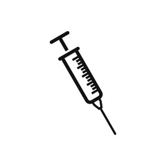 Syringe icon flat vector design