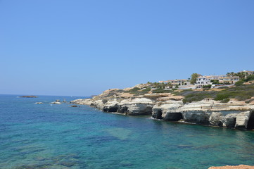 view of the coast of the mediterranean sea