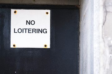 No loitering sign in London to fight knife crime in council estate