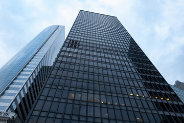 Plakat modern office building in new york