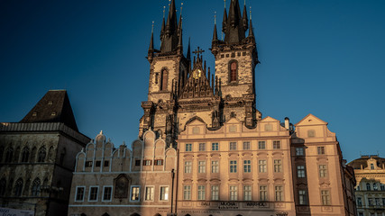 Fototapeta na wymiar Old Town square in Prague Czechia. Historical city center and beautiful architecture of Prague. 