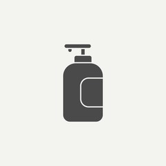 Liquid soap vector icon sign symbol