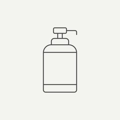 Liquid soap vector icon sign symbol