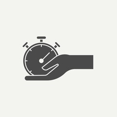 Time management vector icon sign symbol