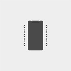 Vibrate phone vector icon sign symbol