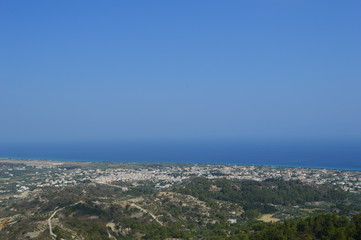 Obraz premium view of the city of Rhodes