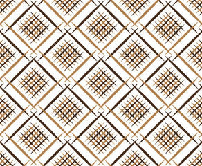 Diagonal lines gride seamless texture, vector fabric pattern background