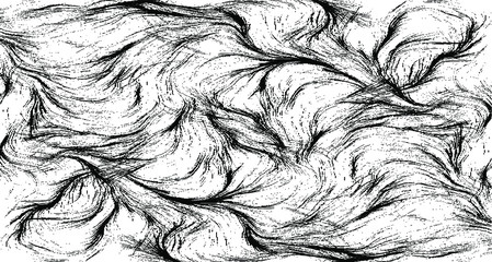 Vector brush sroke texture. Distressed uneven grunge background. Abstract distressed vector illustration. Overlay over any design to create interesting effect and depth. Black isolated on white. EPS10