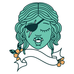 orc rogue character face illustration