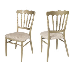 gold upholstered chair