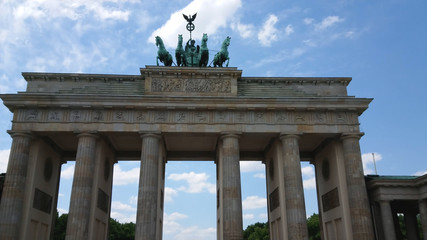 Obraz premium Famous landmark in Berlin - The Brandenburg Gate called Brandenburger Tor