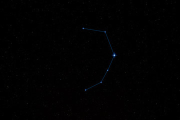 night sky full of stars, constellation northern crone with alphecca © AxelRedder