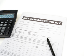 Life insurance policy form and calculator