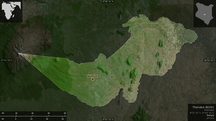 Tharaka-Nithi, Kenya - composition. Satellite