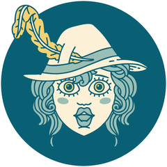 human bard character icon