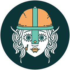 elf fighter character face icon