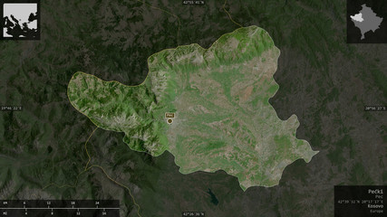 Pećki, Kosovo - composition. Satellite
