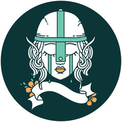 crying elf fighter character face icon