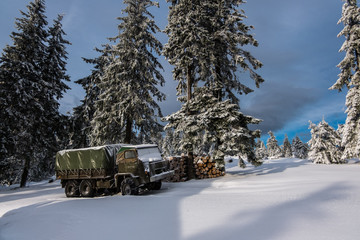 Winter hills landscape © Michal