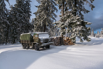 Winter hills landscape © Michal