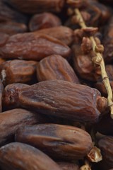 dried date palm fruits or kurma, ramadan food.