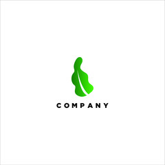 Leaf nature logo design for company startup