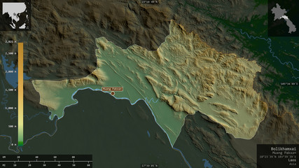 Bolikhamxai, Laos - composition. Physical