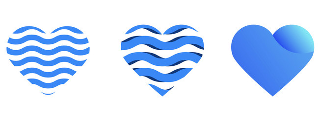 Fototapeta premium heart symbol collection in vector