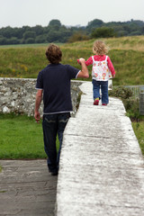 Father and daughter.