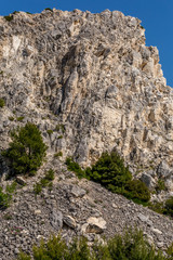 Rocks in an old quarry