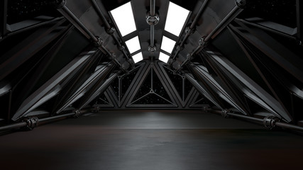 Space environment, ready for comp of your characters.3D rendering	