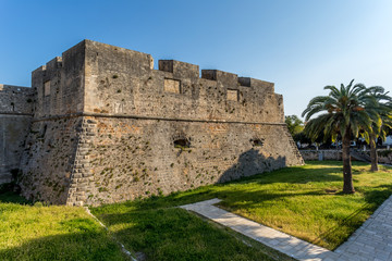 Fototapeta na wymiar Swabian Castle in Manfredonia, Italy