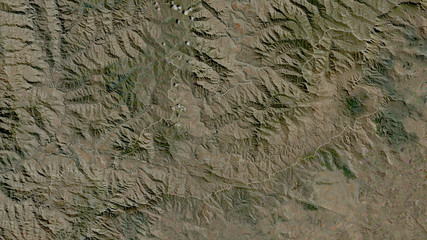 Qacha's Nek, Lesotho - outlined. Satellite