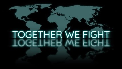 Together We Fight flickering neon sign with world map, the Inspirational positive quote about coronavirus covid-19 pandemic campaign.
- Powered by Adobe