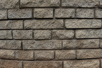 Concrete retaining wall close up