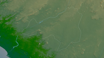 Bong, Liberia - outlined. Physical