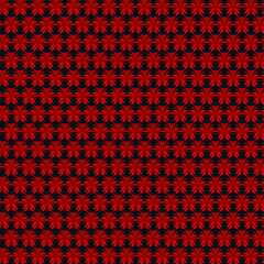 Patrón con flores rojas