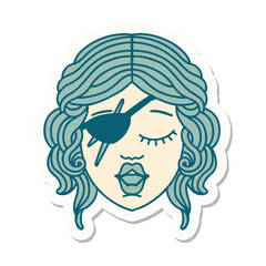 human rogue character sticker