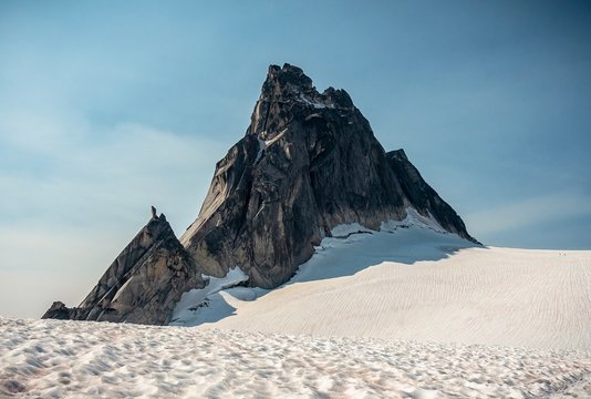 snow covered mountains