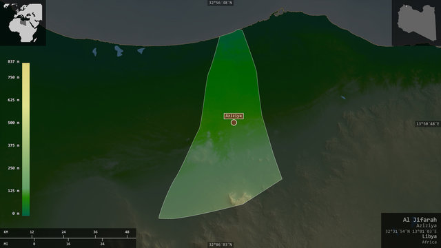 Al Jifarah, Libya - composition. Physical