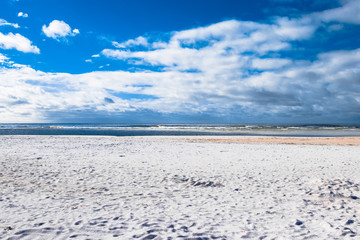 Beach and sky in the summer 