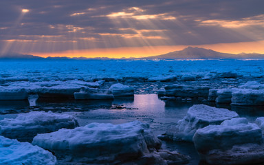 Drift ice morning